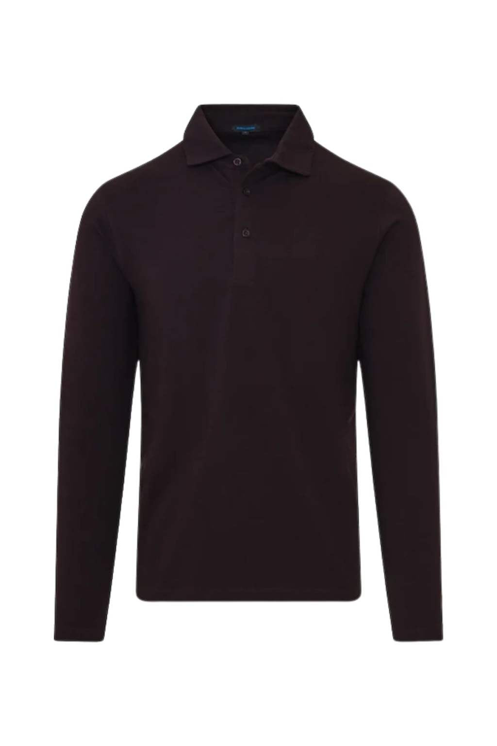 Pima Cotton Stretch Long Sleeve Polo-Patrick Assaraf-Boyds Philadelphia