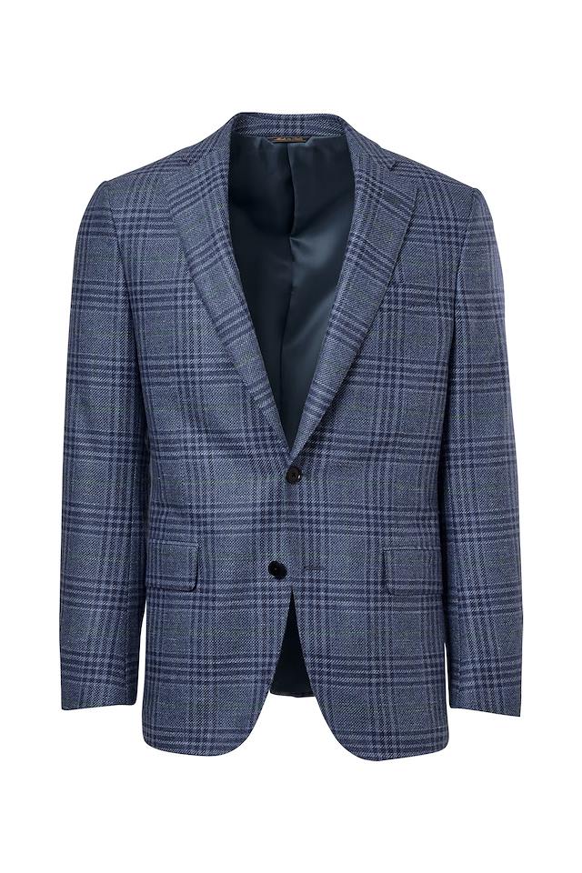 Plaid Notched Lapel Blazer-Scuderi-Boyds Philadelphia