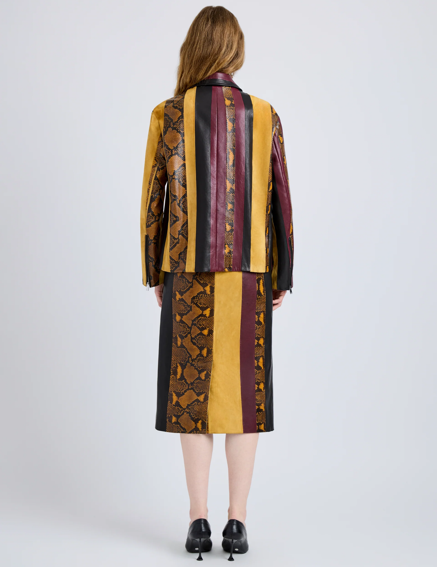 Sirine Jacket in Pierced Leather