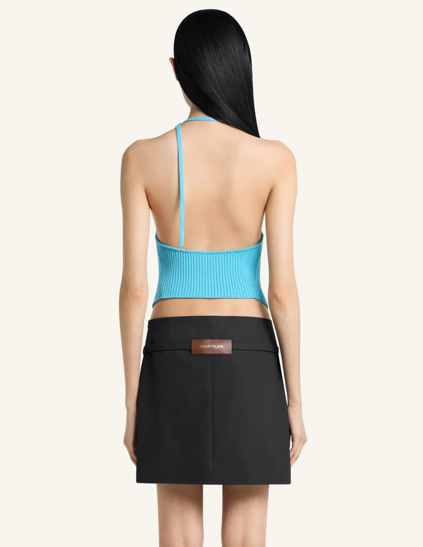 Pointy Rib Knit Top-Courrèges-Boyds Philadelphia