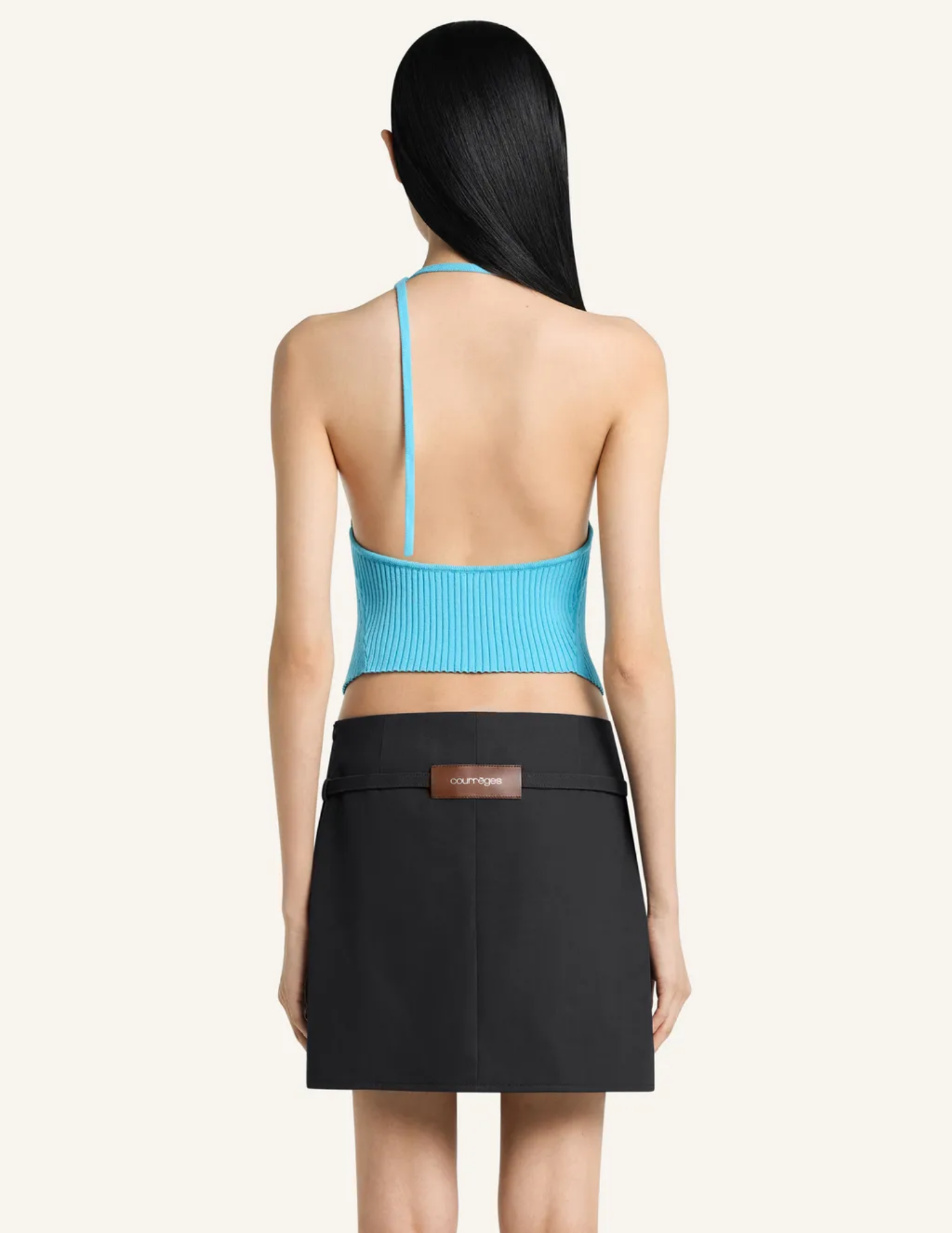 Pointy Rib Knit Top-Courrèges-Boyds Philadelphia