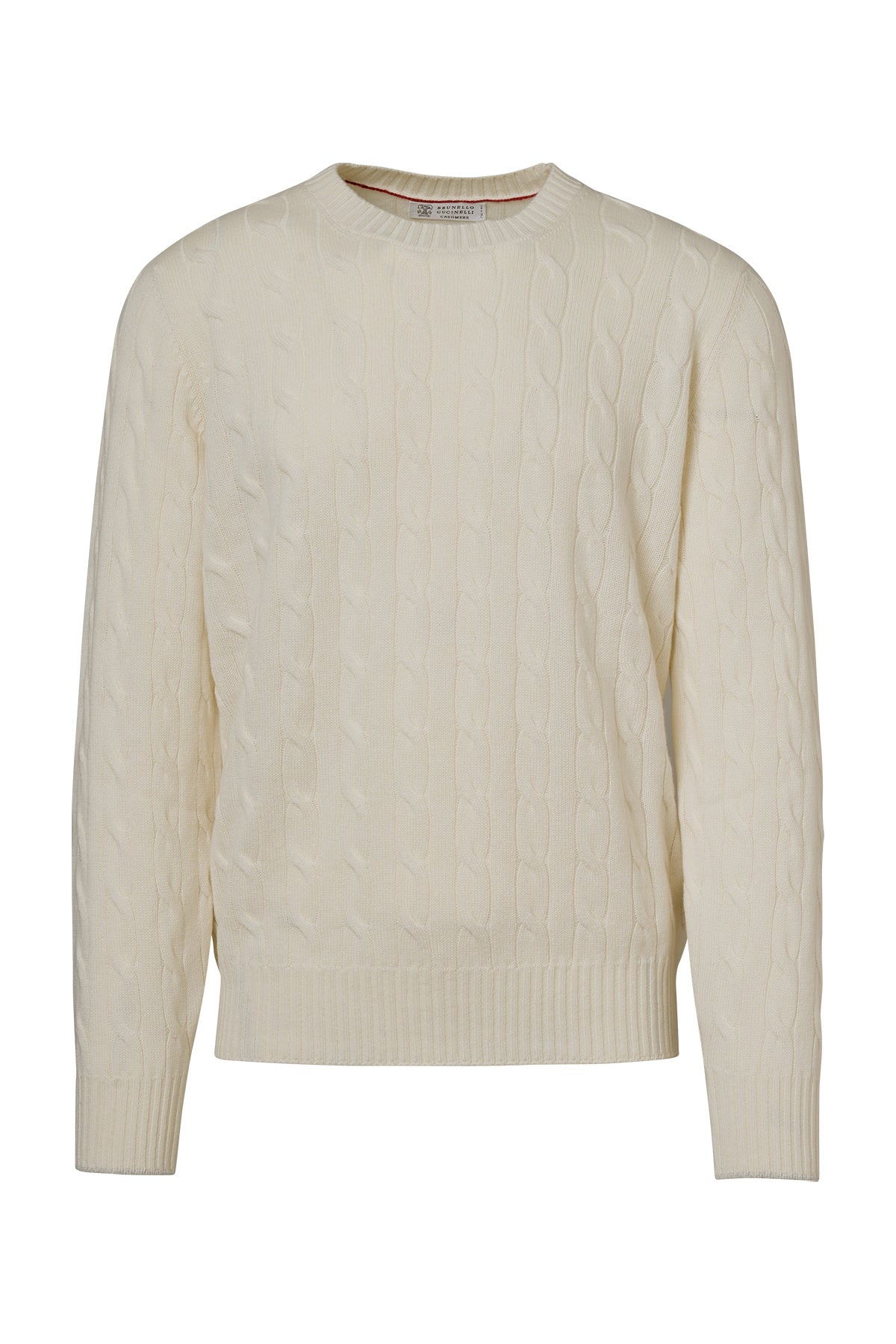 Cashmere Cable Knit Crewneck Sweater-Brunello Cucinelli-Boyds Philadelphia
