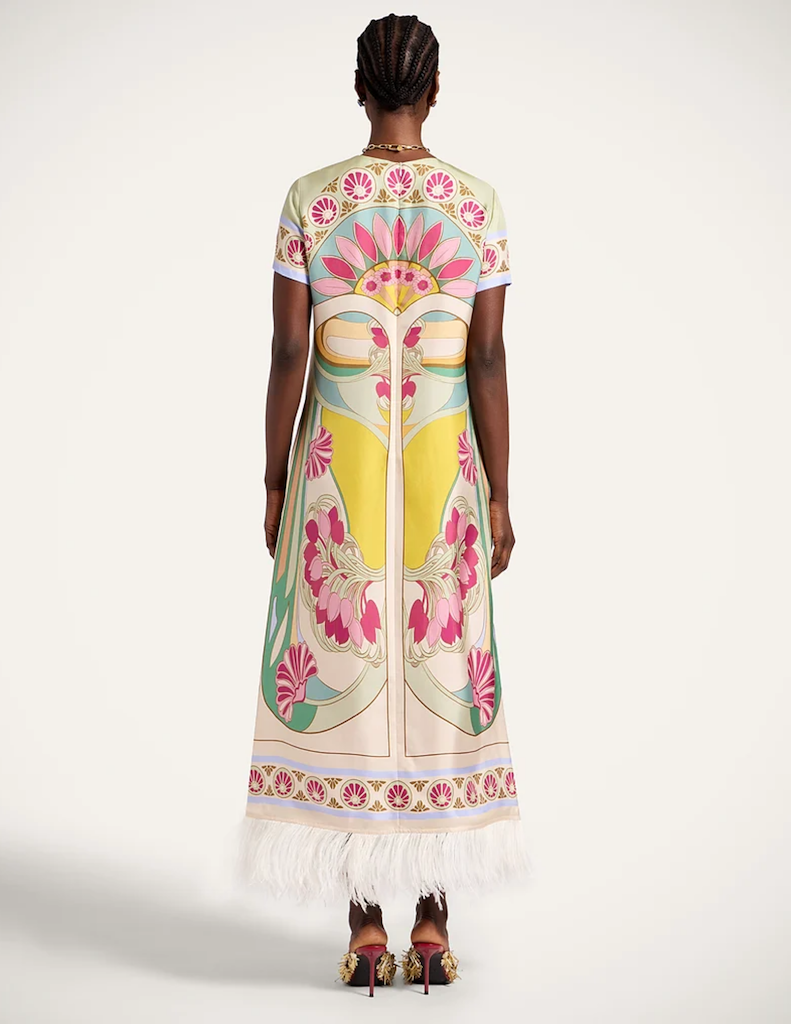 Swing Dress with Feathers-La DoubleJ-Boyds Philadelphia
