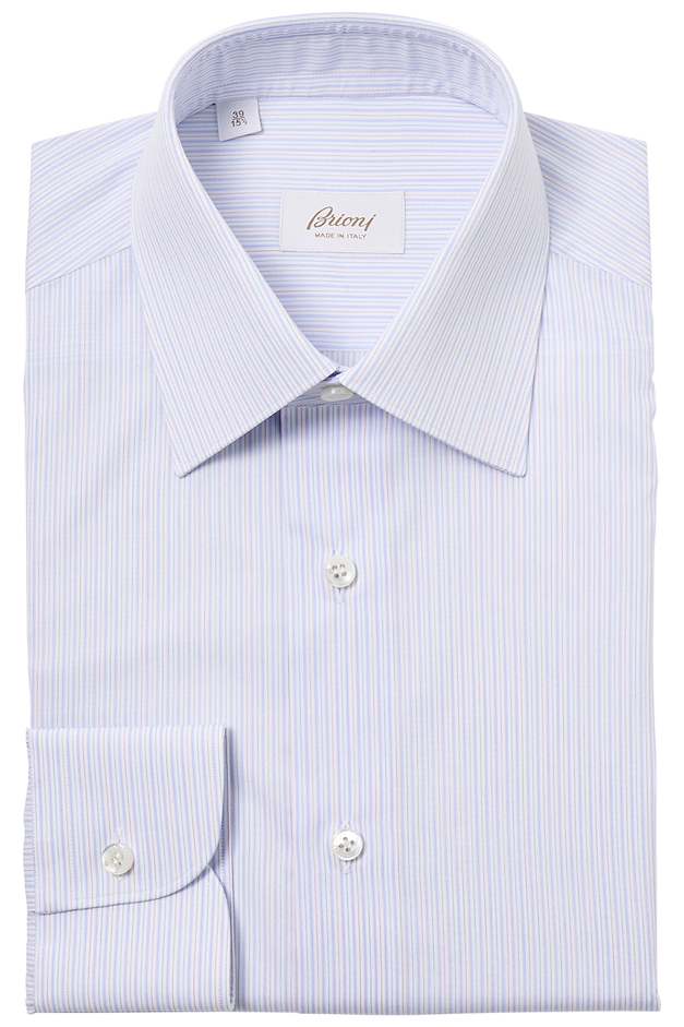 Striped Cotton-Poplin Shirt-Brioni-Boyds Philadelphia
