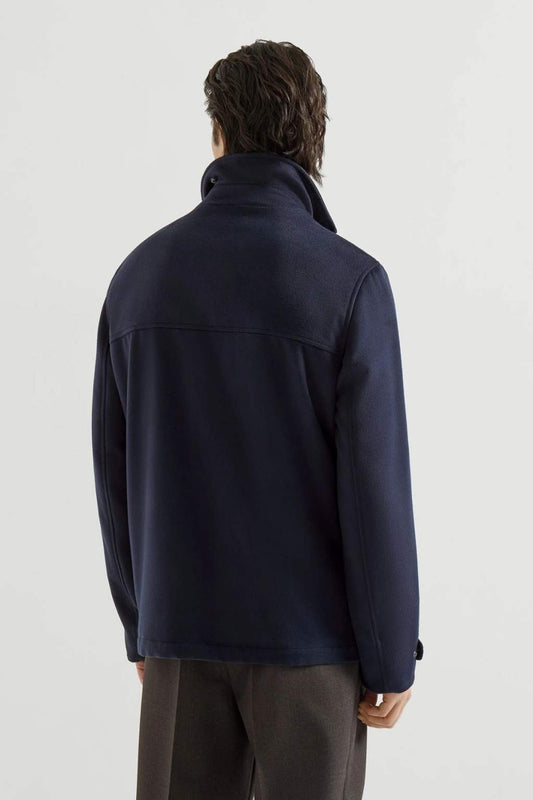 Virgin Wool Cloth Field Jacket-Brunello Cucinelli-Boyds Philadelphia