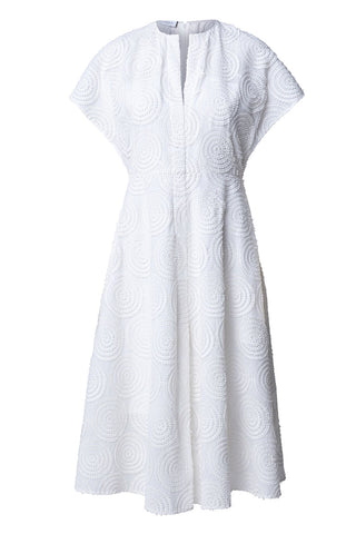 Circle Loop Embroidered Dress-Akris Punto-Boyds Philadelphia