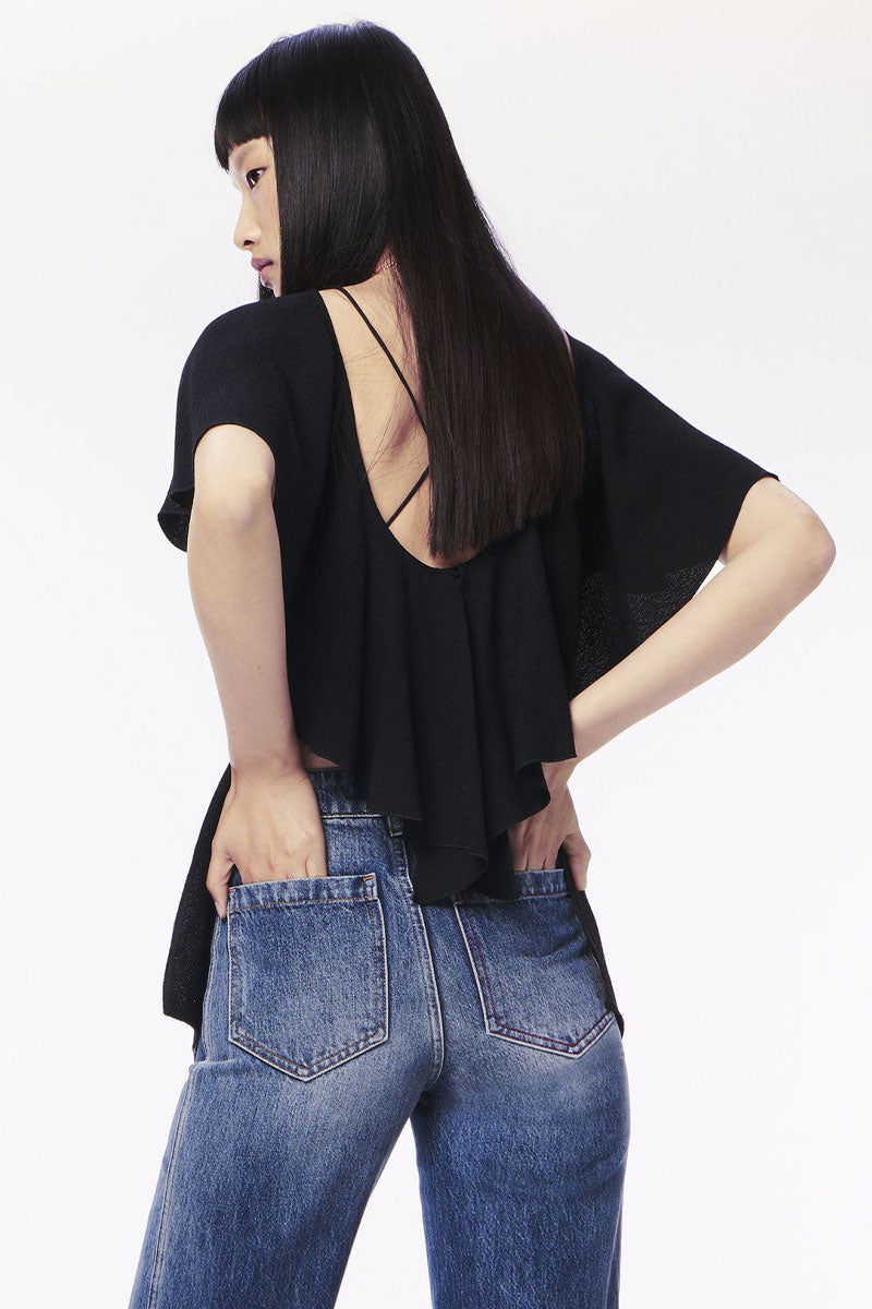 Drape Detail Top-Victoria Beckham-Boyds Philadelphia