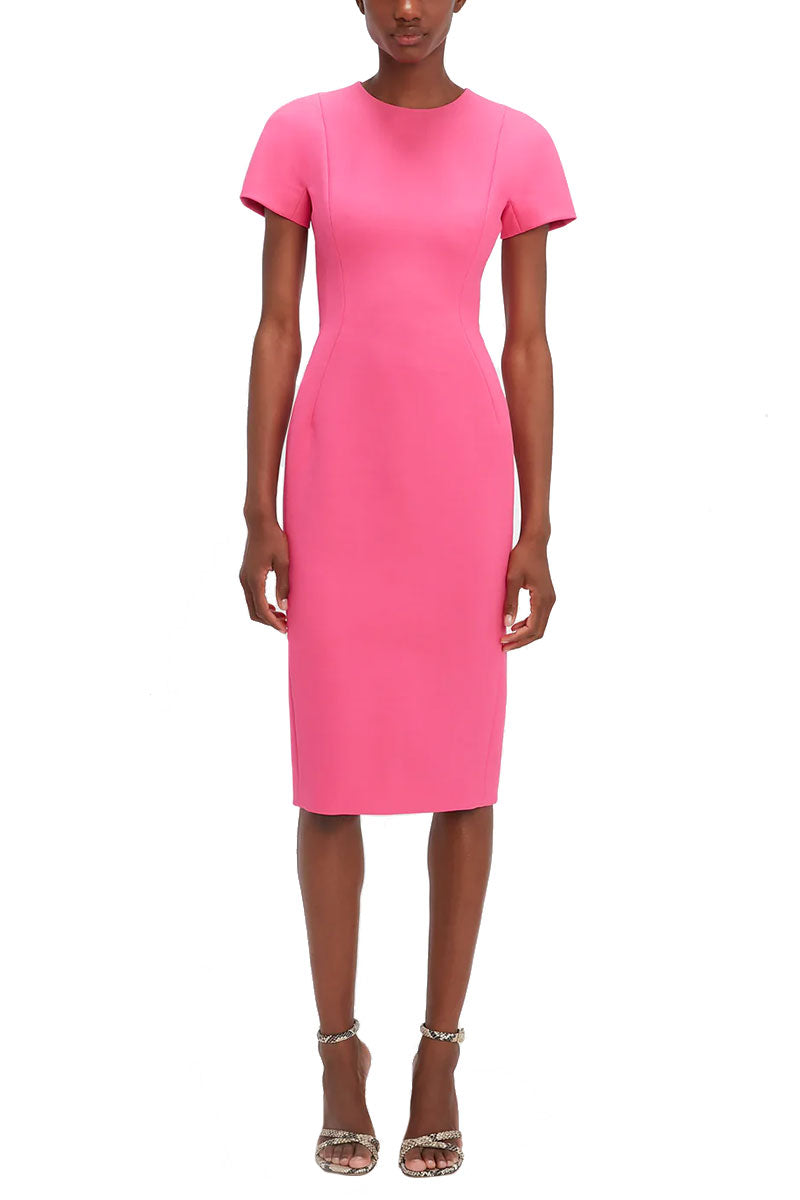 Fitted T-Shirt Knee-Length Dress-Victoria Beckham-Boyds Philadelphia