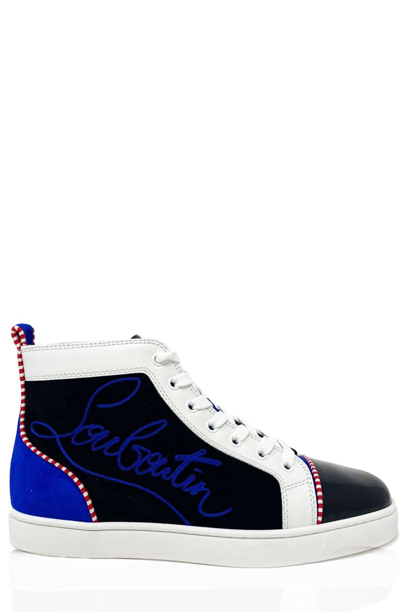 Navy Louis High-Tops-Christian Louboutin-Boyds Philadelphia