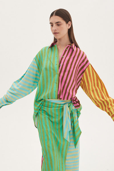 Bobbie Spliced Shirt-ALEMAIS-Boyds Philadelphia