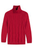 High Neck Cable Wool Jumper-Victoria Beckham-Boyds Philadelphia