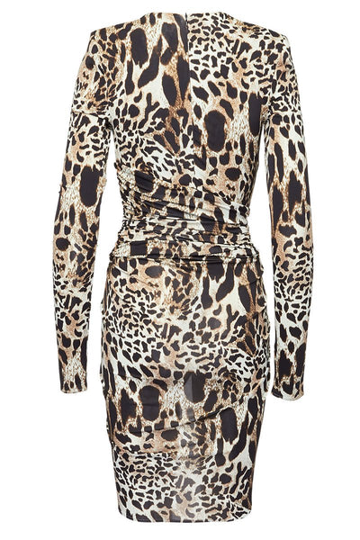 Ruched Animal Dress-Alexandre Vauthier-Boyds Philadelphia