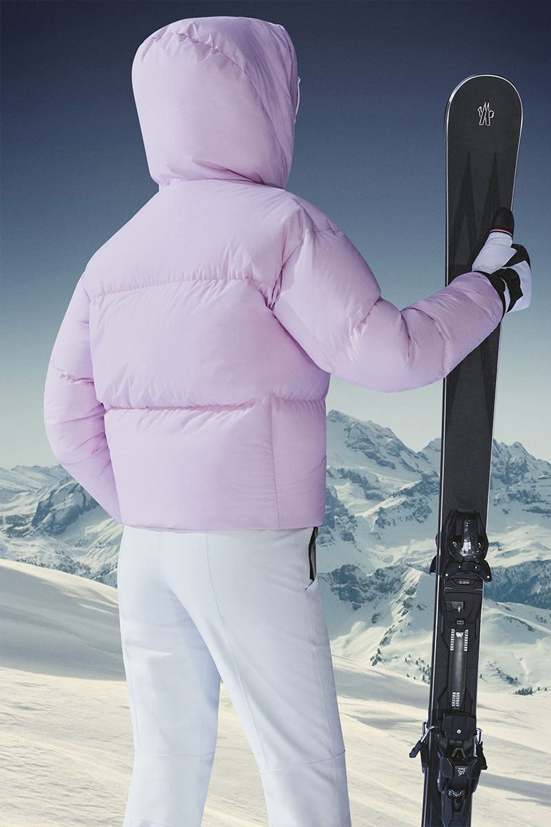 Blue Hers quilted down ski jacket, Moncler Grenoble