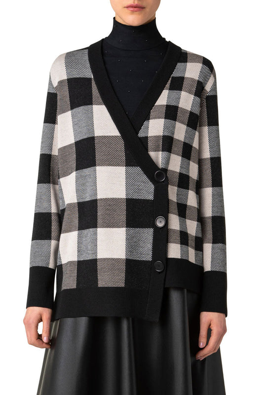 Checkerboard Cardigan-Akris Punto-Boyds Philadelphia