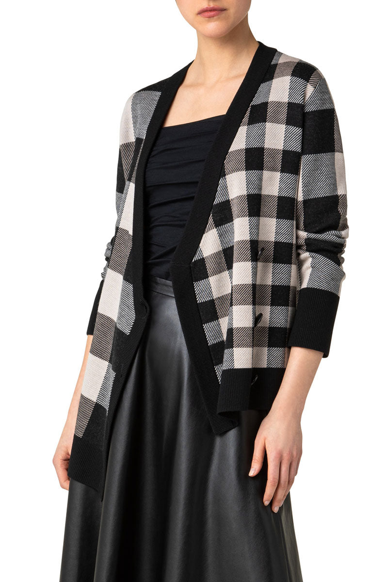 Checkerboard Cardigan-Akris Punto-Boyds Philadelphia