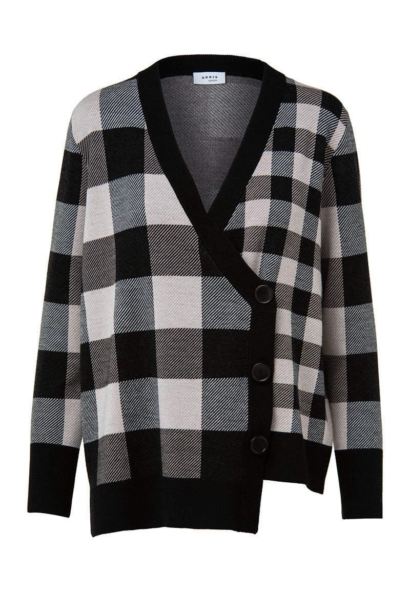 Checkerboard Cardigan-Akris Punto-Boyds Philadelphia