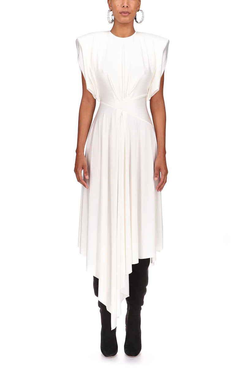 Short Sleeve Midi Dress-Alexandre Vauthier-Boyds Philadelphia