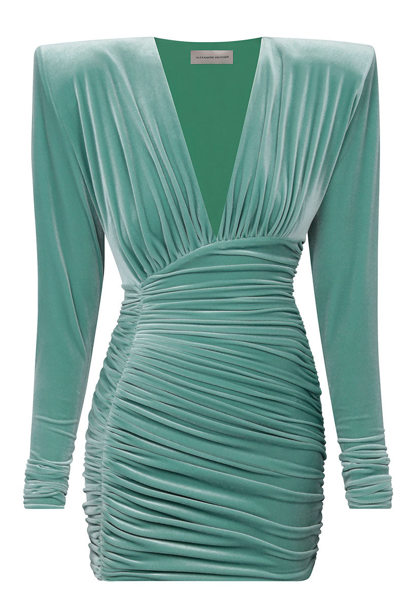 V Mini Dress-Alexandre Vauthier-Boyds Philadelphia