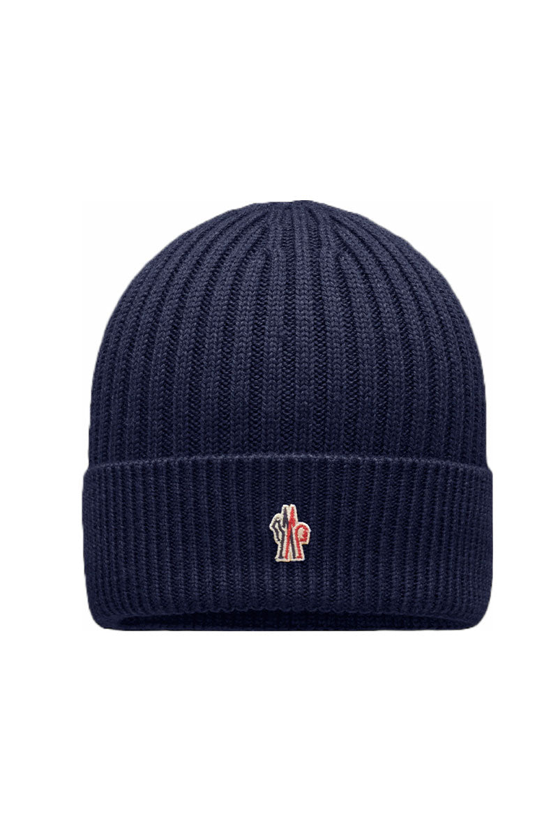 Ribbed Knit Beanie-Moncler Grenoble-Boyds Philadelphia