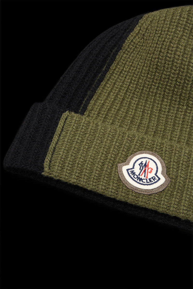 Bi-Color Wool Beanie-Moncler-Boyds Philadelphia