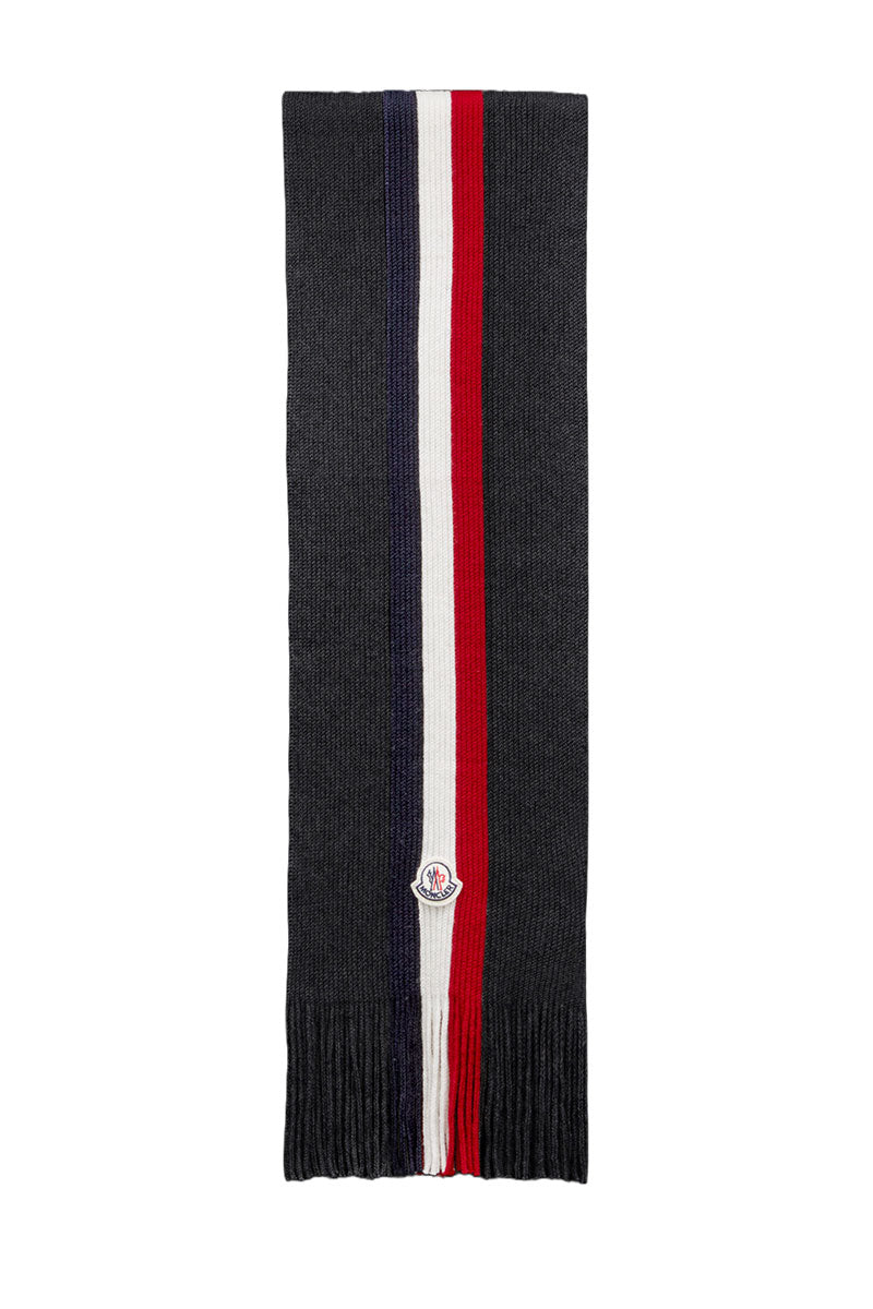 Tricolor Wool Scarf-Moncler-Boyds Philadelphia