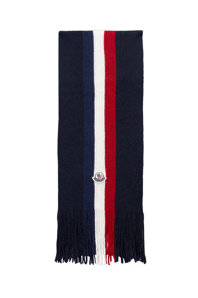 Tricolor Wool Scarf-Moncler-Boyds Philadelphia