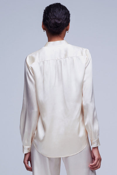Bianca Band Collar Blouse-L'AGENCE-Boyds Philadelphia