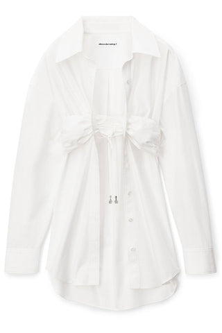 Ruched Bandeau Shirt-alexanderwang.t-Boyds Philadelphia