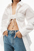 Ruched Bandeau Shirt-alexanderwang.t-Boyds Philadelphia