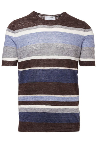 Striped Linen T-Shirt-Gran Sasso-Boyds Philadelphia