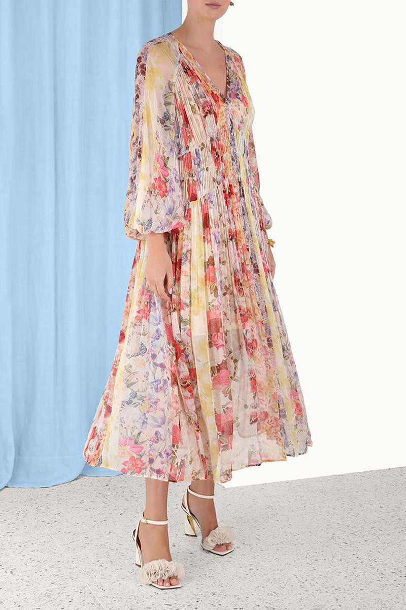 Wonderland Floral Midi Dress-ZIMMERMANN-Boyds Philadelphia