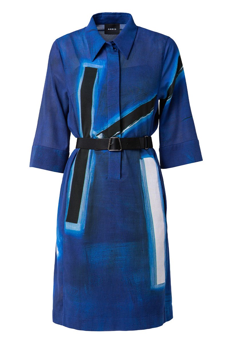 Blue Angel Print Dress-Akris-Boyds Philadelphia