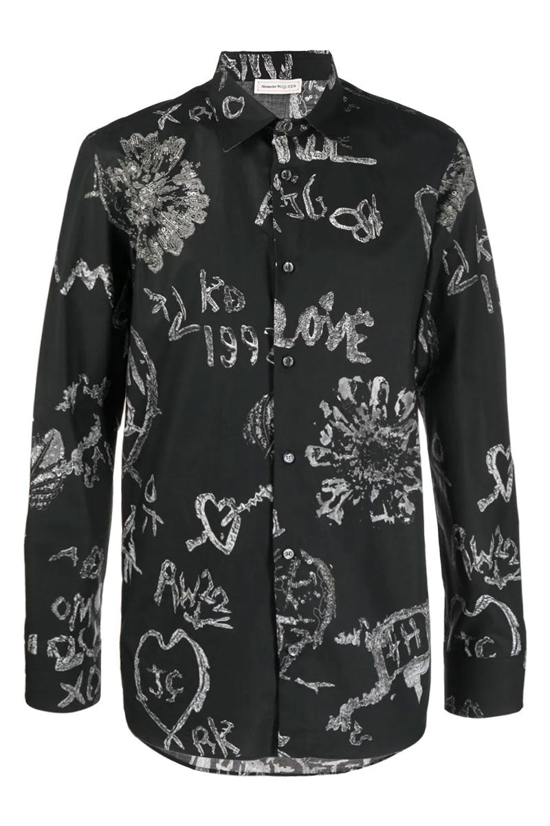 Tree Graffiti Shirt-Alexander McQueen-Boyds Philadelphia