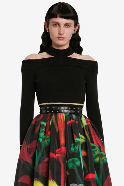 Slashed Off-The-Shoulder Jumper-Alexander McQueen-Boyds Philadelphia