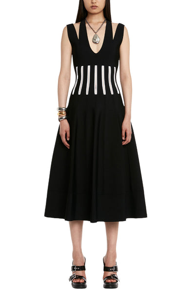 Slashed Corset Midi Dress-Alexander McQueen-Boyds Philadelphia