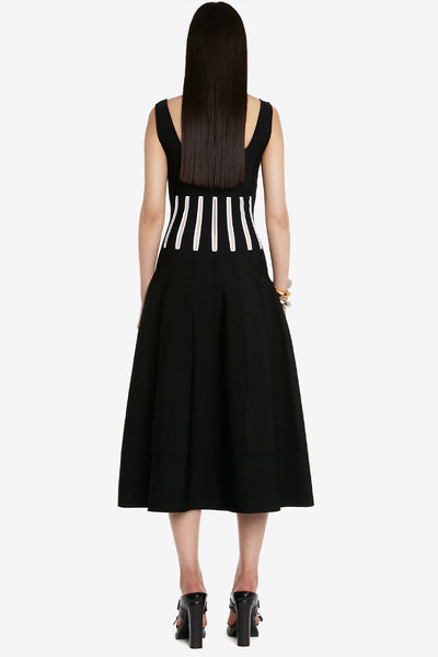 Slashed Corset Midi Dress-Alexander McQueen-Boyds Philadelphia