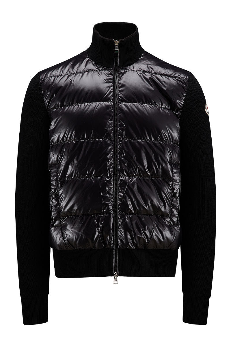 Graphic Padded Wool Cardigan-Moncler-Boyds Philadelphia