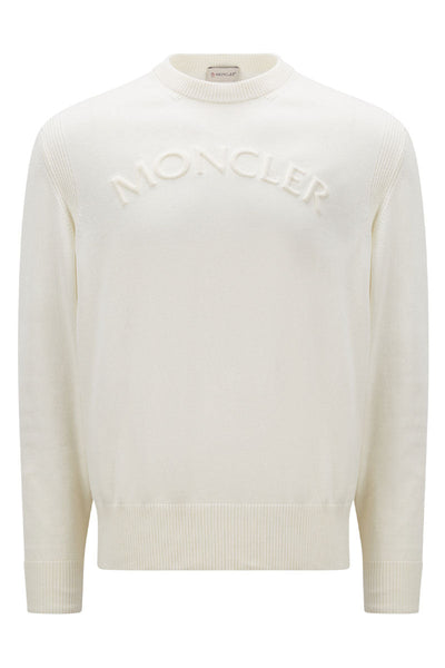 Logo Cotton Sweater-Moncler-Boyds Philadelphia