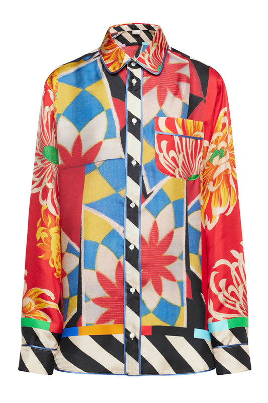 Pierre-Louis Mascia INTEGMOS shirt with multicolor print – LECLAIREUR