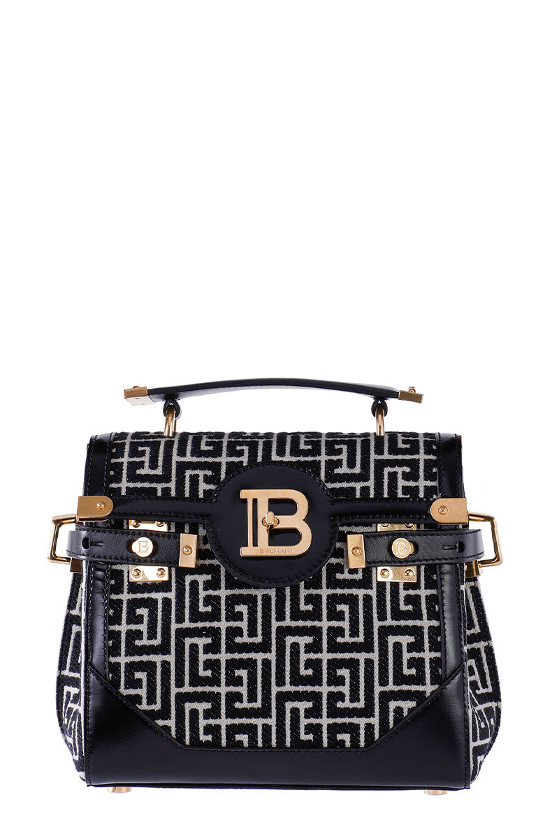 B-Buzz 23 Monogram Jacquard Bag-Balmain-Boyds Philadelphia