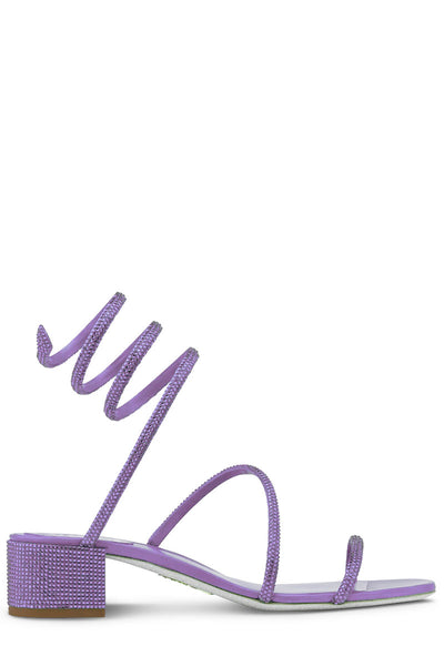 Cleo Crystal Lilac Sandal-René Caovilla-Boyds Philadelphia