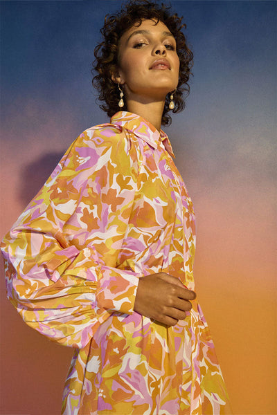 Ziba Flower Print Dress-Hanane Hotait-Boyds Philadelphia