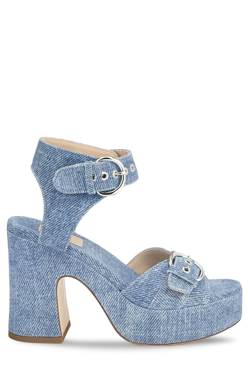 Sista Covered Denim Sandal-AGL-Boyds Philadelphia