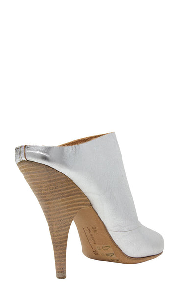Argento Pump Mule Heel-Elisa Nero-Boyds Philadelphia