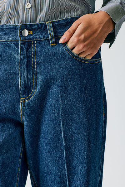 Medium Stone Wash Denim Elfie Jean-Tibi-Boyds Philadelphia