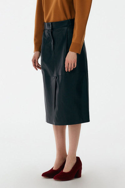 Leather Pleated Skirt-Tibi-Boyds Philadelphia