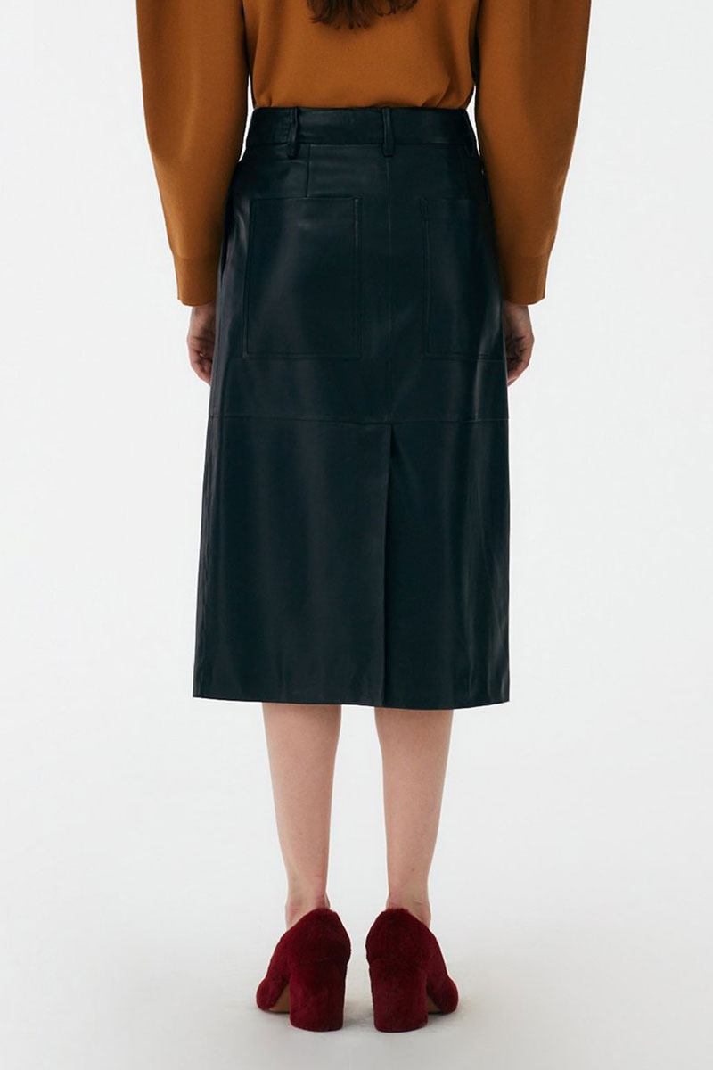 Leather Pleated Skirt-Tibi-Boyds Philadelphia
