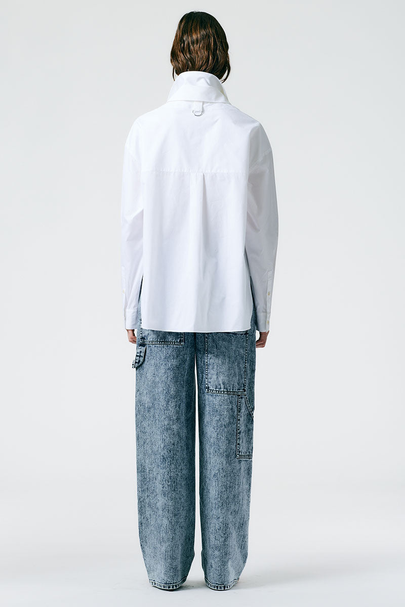 Eco Shirting Double Collar Shirt-Tibi-Boyds Philadelphia