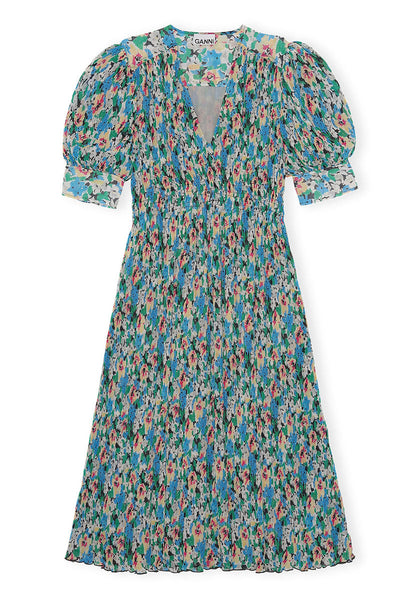 Floral V-Neck Midi Dress-GANNI-Boyds Philadelphia