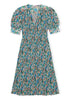 Floral V-Neck Midi Dress-GANNI-Boyds Philadelphia